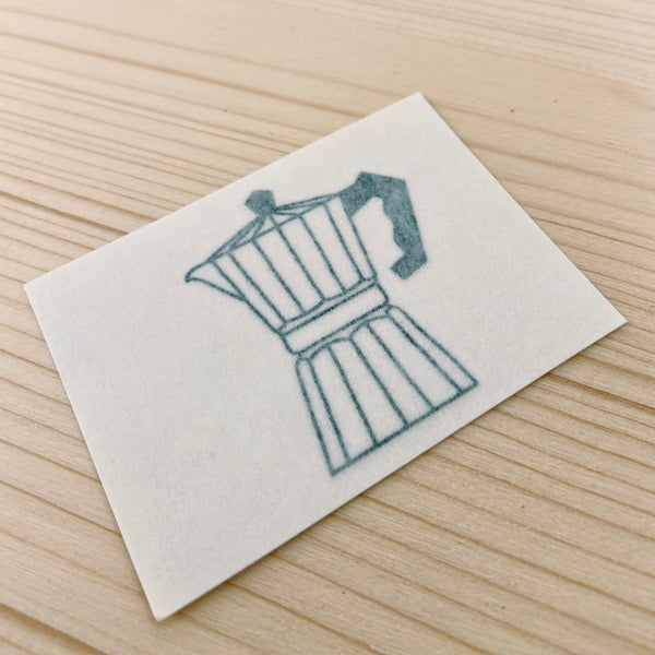 Autoaufkleber "Kaffeekocher" schwarz