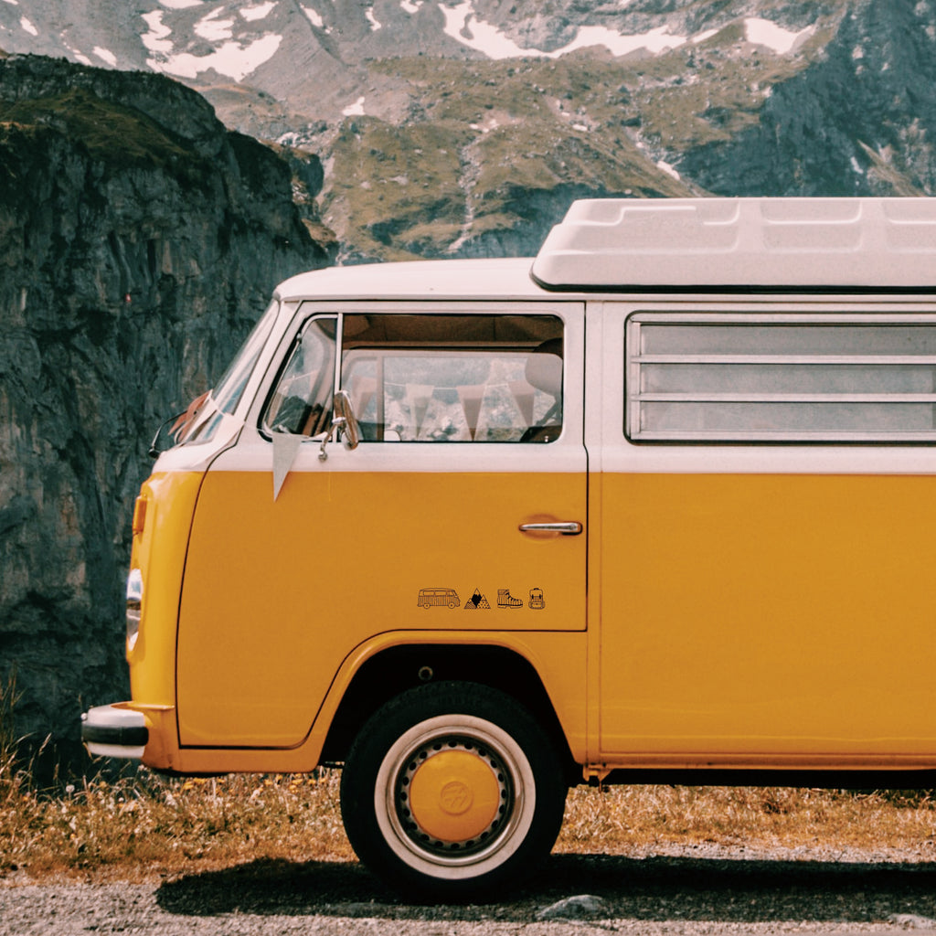 Autoaufkleber Mountain mit Bergmotiven für deinen Van oder