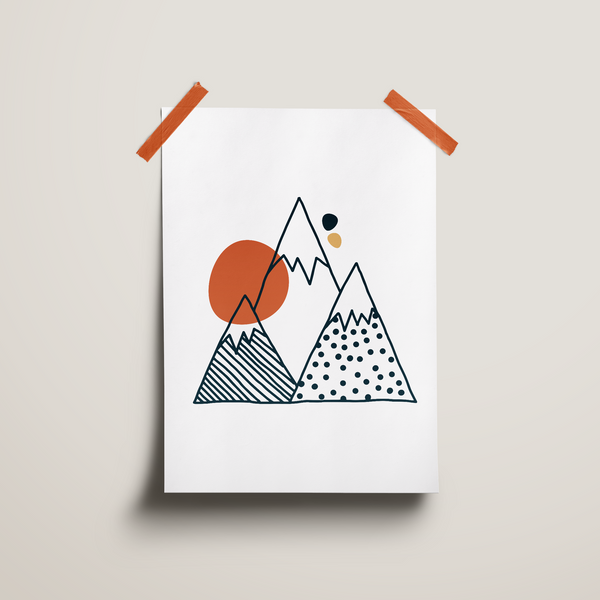 Poster "Mountains" (30 x 40 cm)
